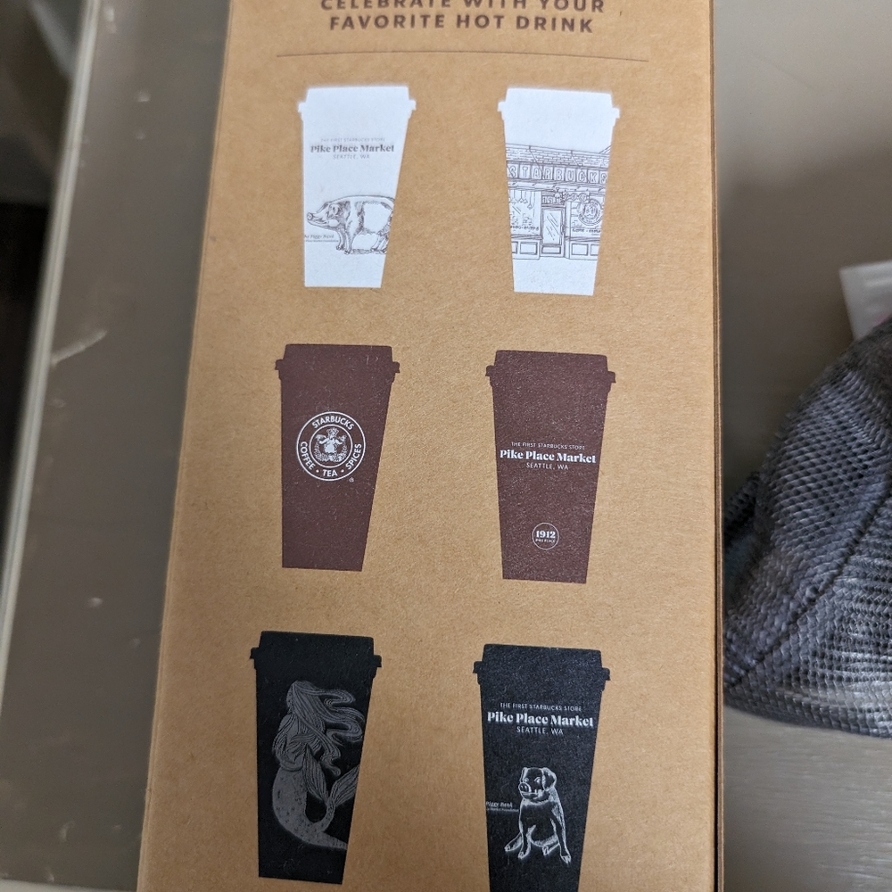 Pike's place Starbucks plastic hot cups collector's item